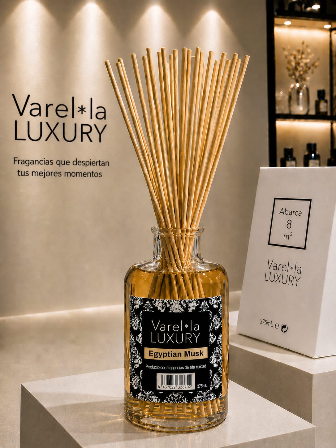 Varel*la Luxury Egyptian Musk 375ml. ENVIO GRATUITO. Abarca 8m2.