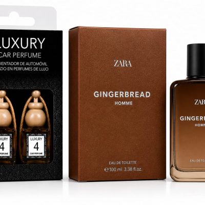 Ambientador Automovil 8ml nº4 Tipo Gingerbread Zarahome 2 un. Envio Gratuito