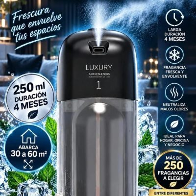 Nebulizador Electrico USB/ 3 Pilas D, 250ml 30m2-60m2 (Negro)